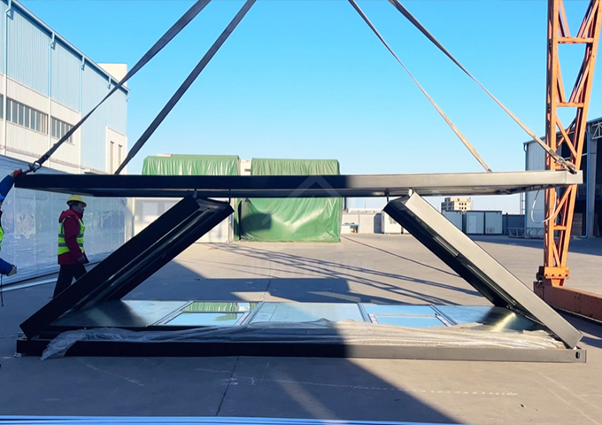 Casas contenedor plegables personalizadas de 20 pies enviadas a su país por transporte marítimo, 10 juegos/40 HQ